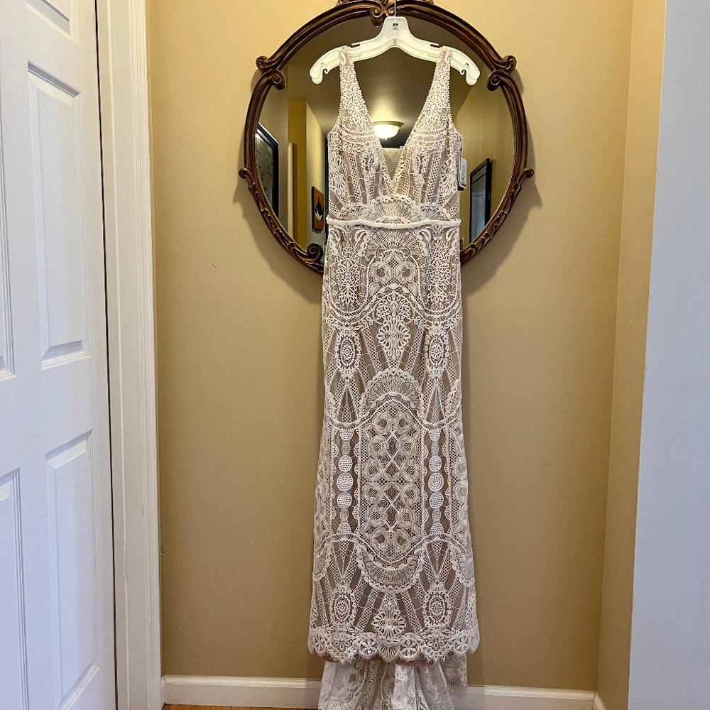 Boho Wedding Dress size 12